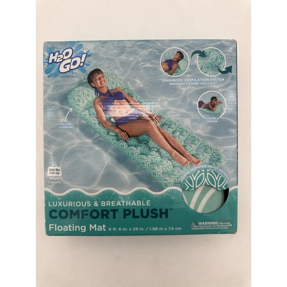 H2O Go! Comfort Plush Floating Pool Mat 6'6